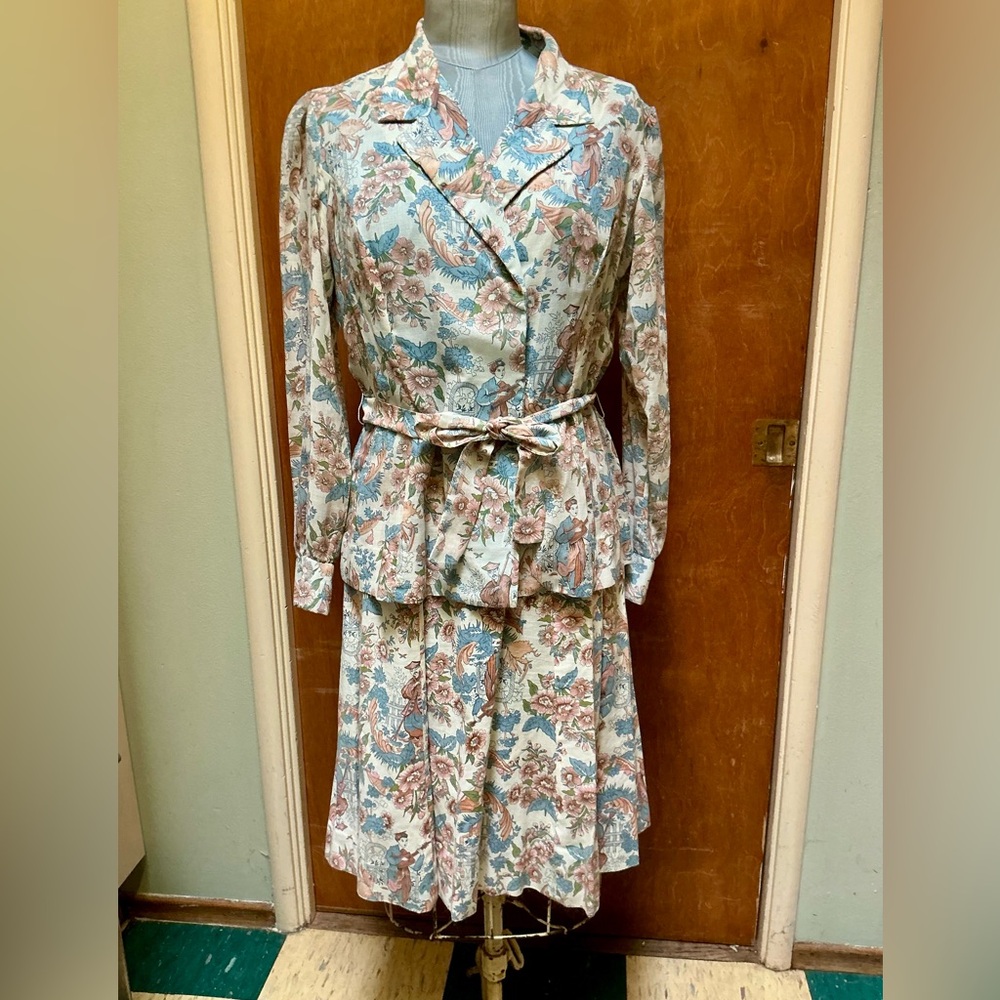Vintage 70’s Dress with Matching Blazer